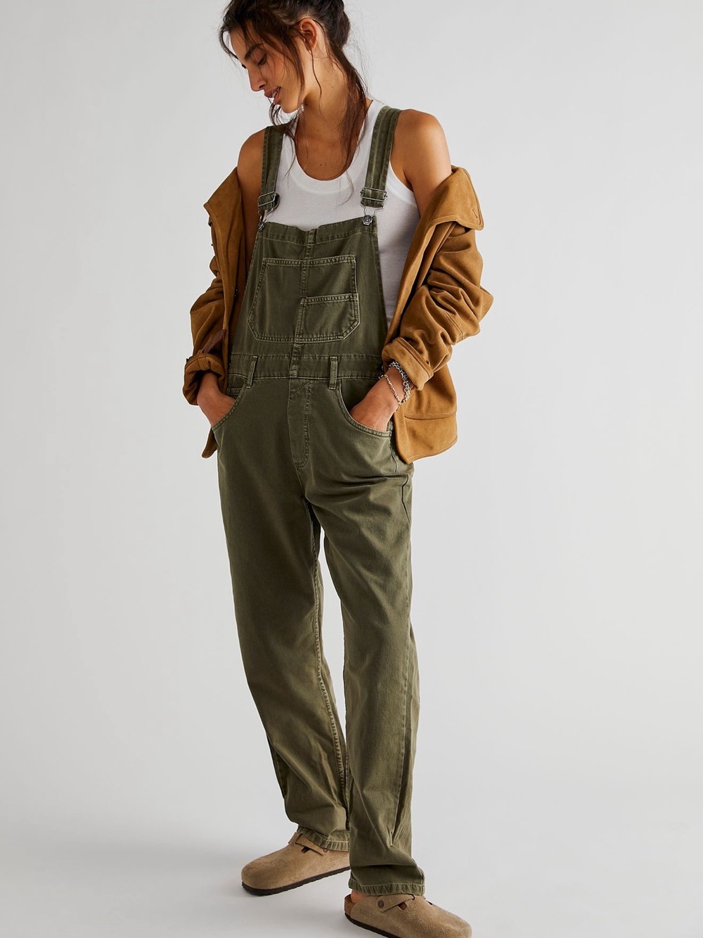 We the Free Black Denim Overalls for Women - Casual Bib Jumpsuit